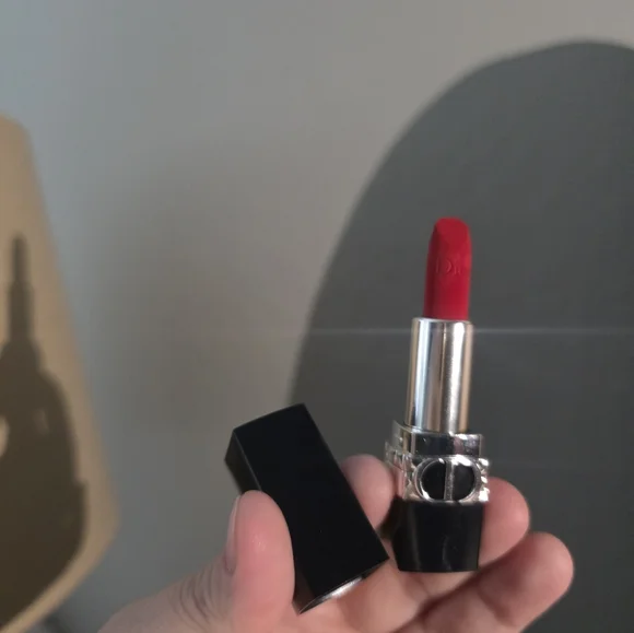 Mini Red Rouge 999 Dior Velvet lipstick NWOB - Picture 7 of 8